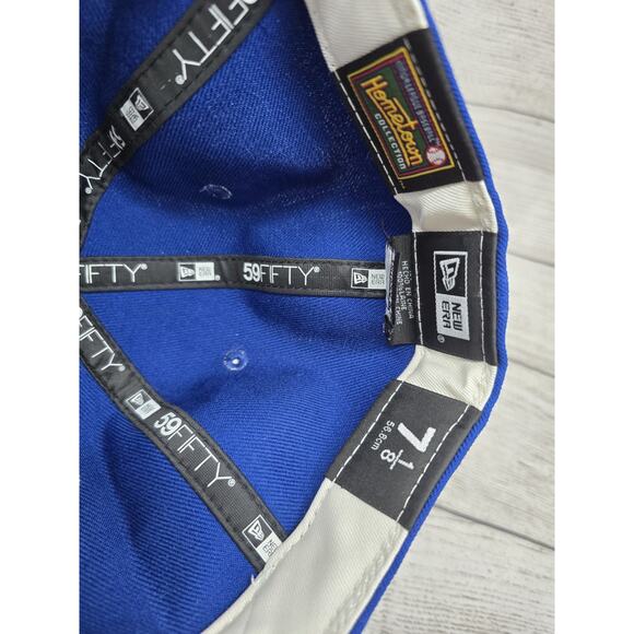 Vintage Vero Beach Dodgers Minor League Fitted New Era Hat Size 7 1/8 100% Wool - Picture 7 of 8